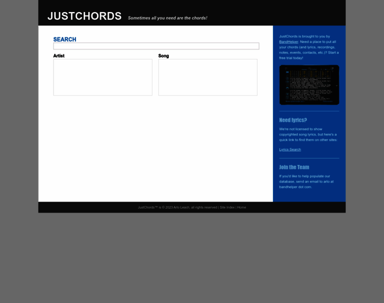 Justchords.com thumbnail