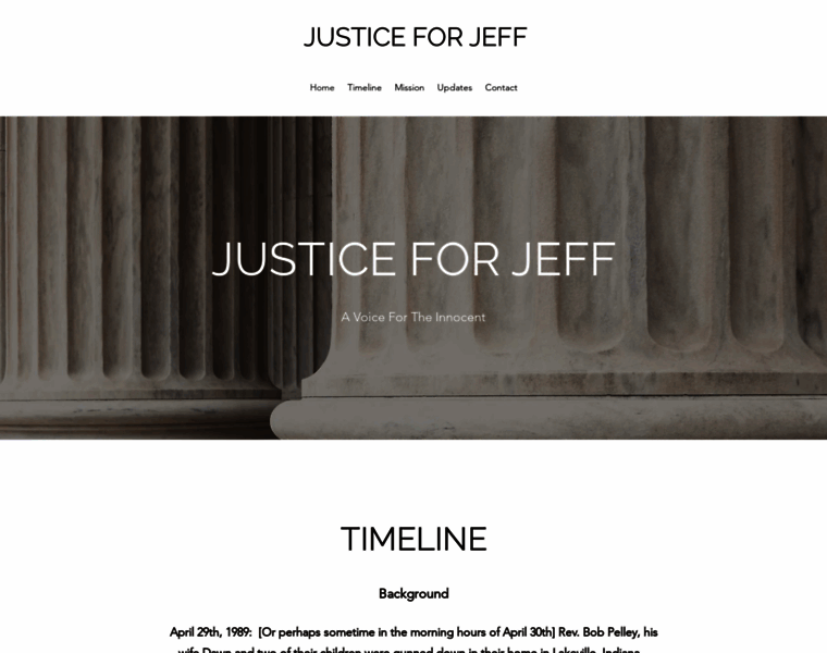 Justiceforjeff.org thumbnail