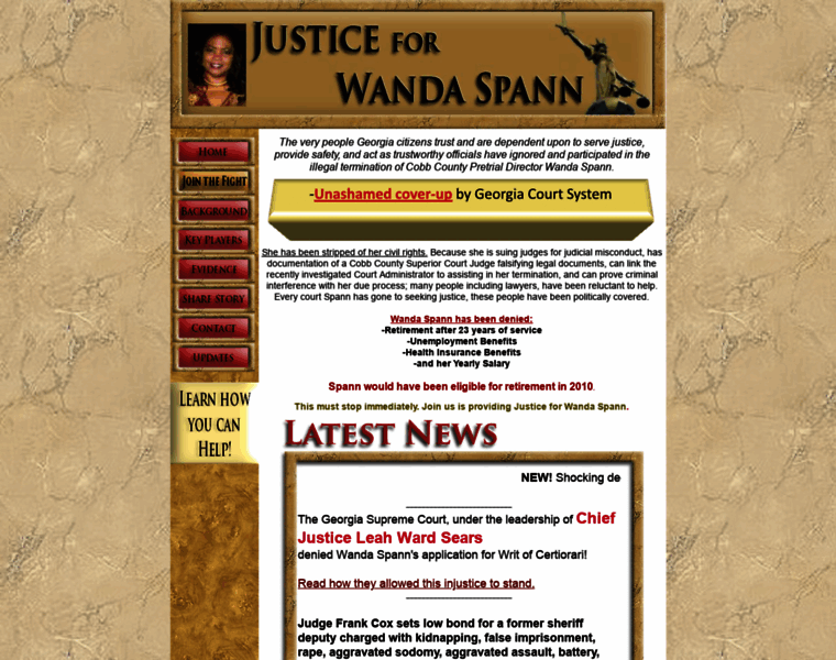 Justiceforwandaspann.com thumbnail