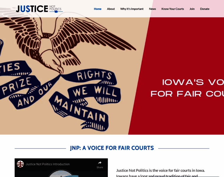 Justicenotpolitics.org thumbnail