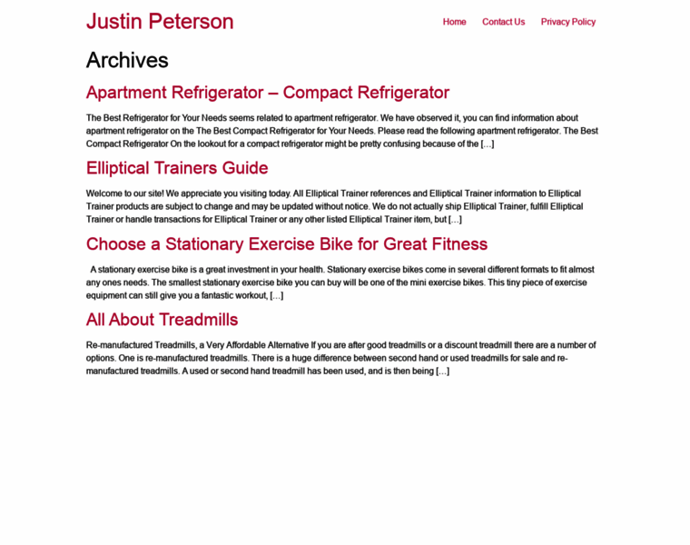 Justinpeterson.net thumbnail