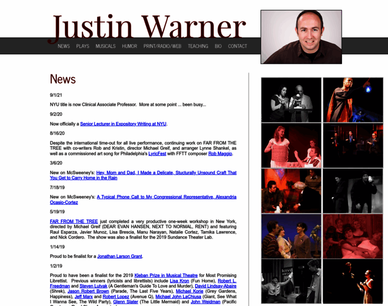 Justinwarner.net thumbnail