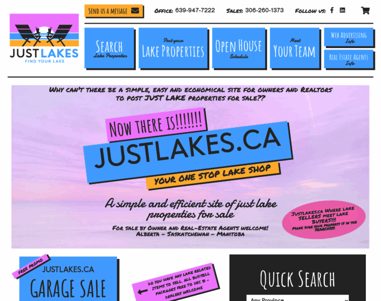 Justlakes.ca thumbnail
