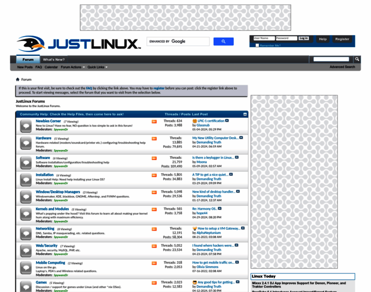 Justlinux.com thumbnail