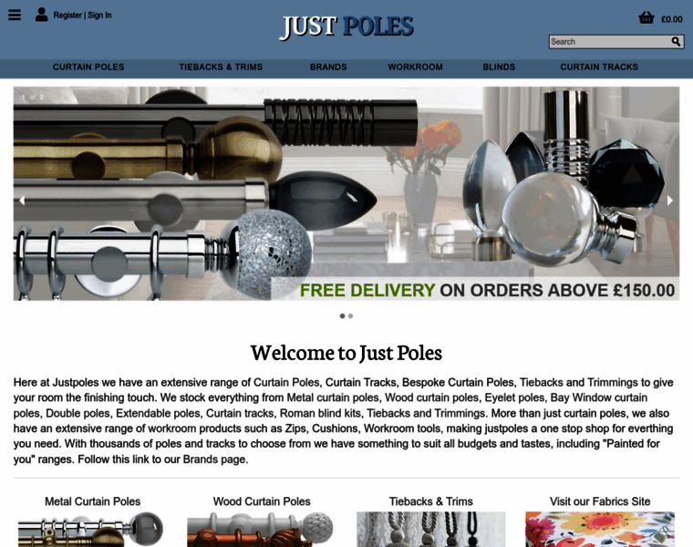 Justpoles.com thumbnail