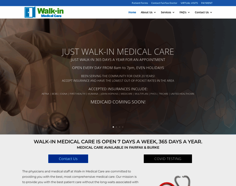 Justwalkinmedicalcare.com thumbnail