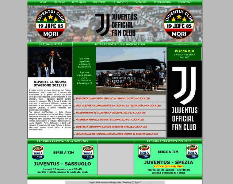 Juventusclubmori.it thumbnail