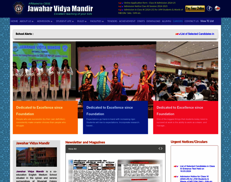 Jvmshyamali.com thumbnail