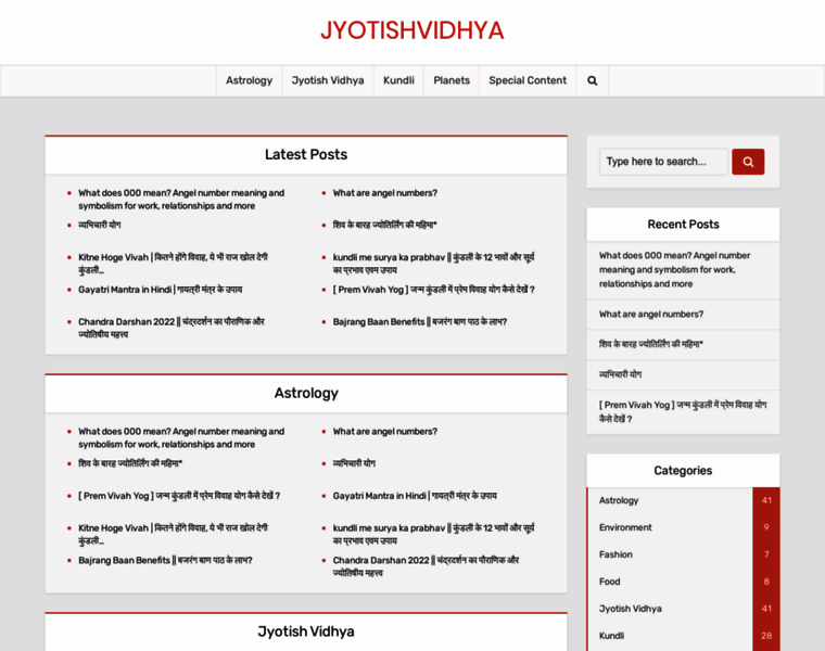 Jyotishvidhya.in thumbnail