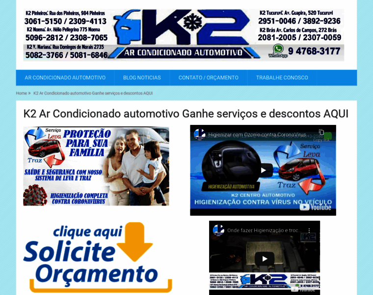 K2arcondicionado.com.br thumbnail