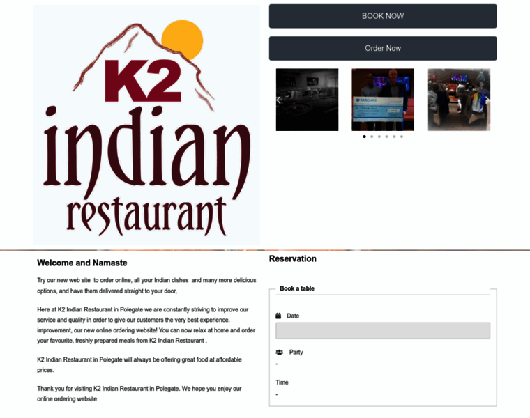 K2indianrestaurant.com thumbnail