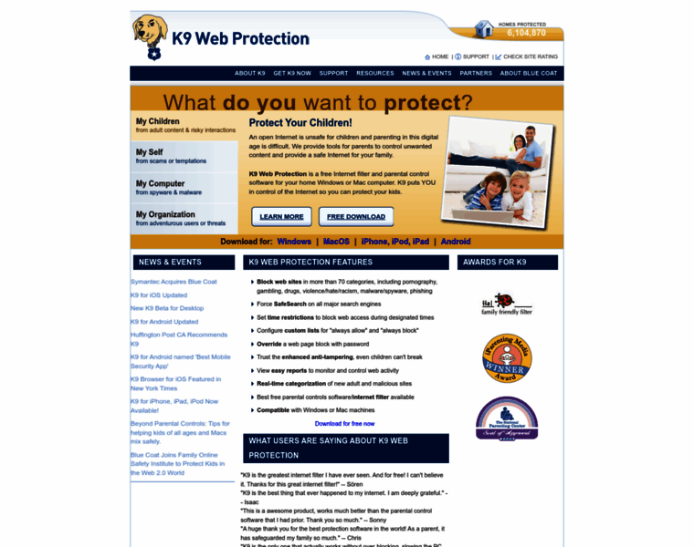 K9webprotection.com thumbnail