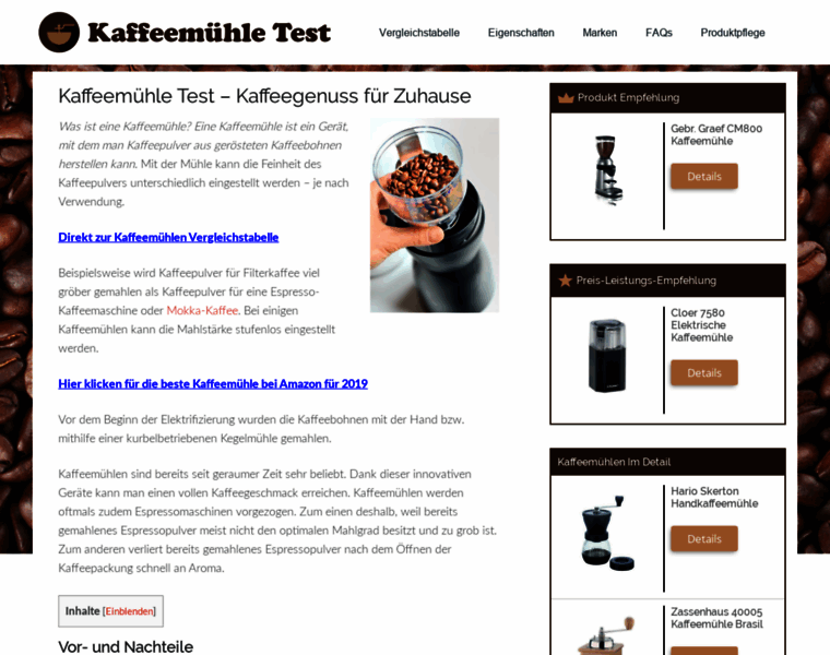 Kaffeemuehle-test.com thumbnail