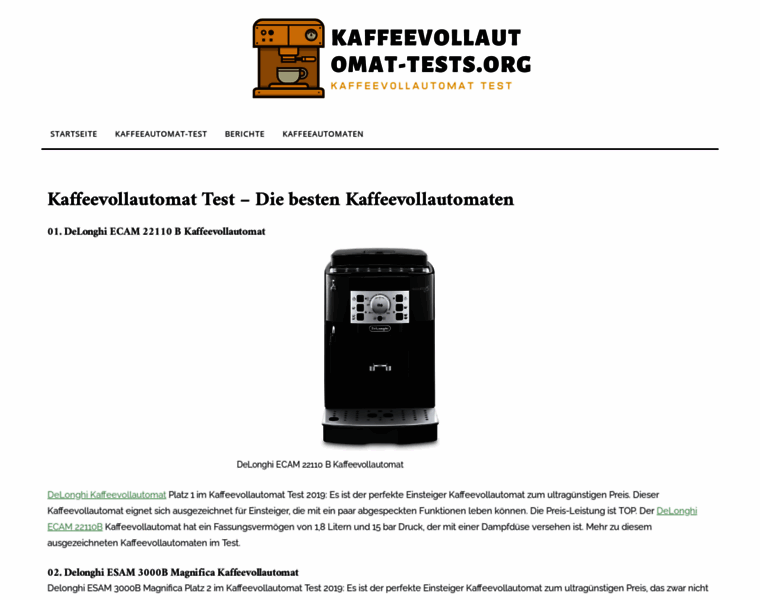 Kaffeevollautomat-tests.org thumbnail Kaffeevollautomat-tests.org thumbnail