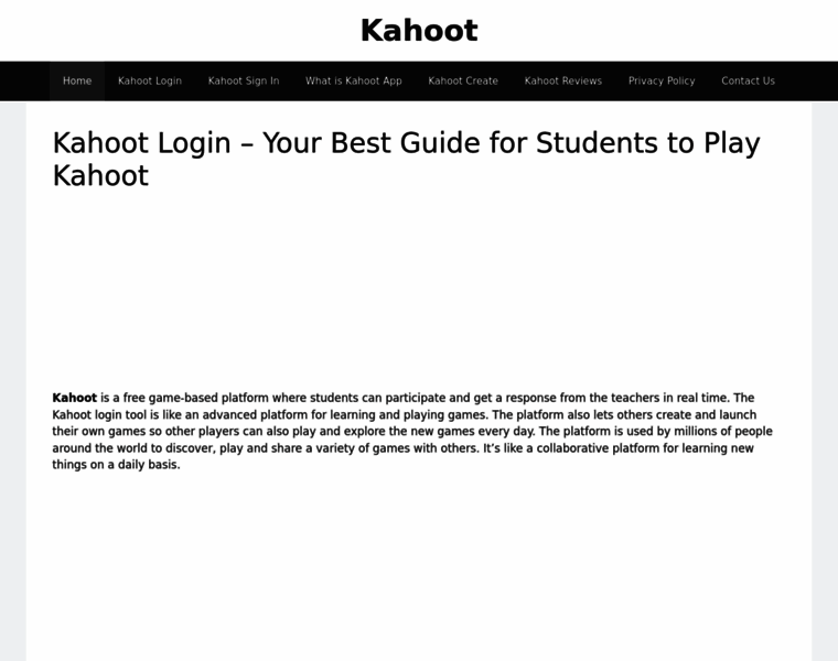 Kahoot-login.com thumbnail