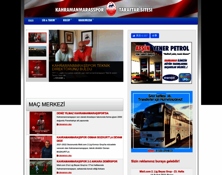Kahramanmarasspor.org thumbnail