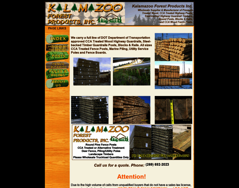 Kalamazooforestproducts.com thumbnail