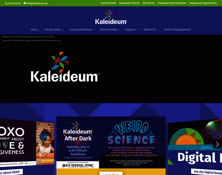 Kaleideum.org thumbnail