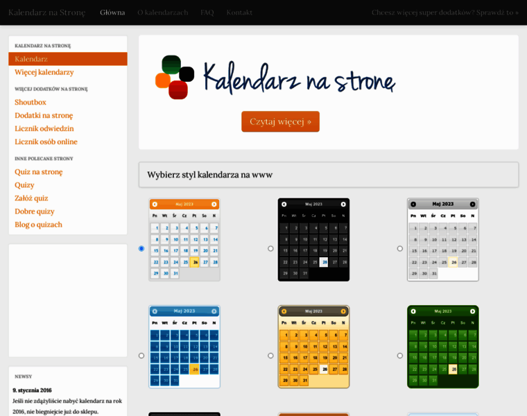 Kalendarznastrone.pl thumbnail
