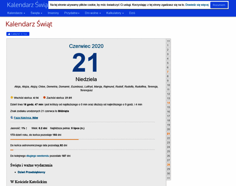 Kalendarzswiat.pl thumbnail Kalendarzswiat.pl thumbnail