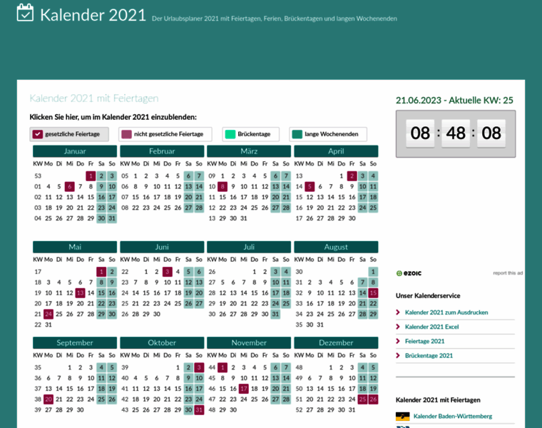 Kalender-2021.net thumbnail