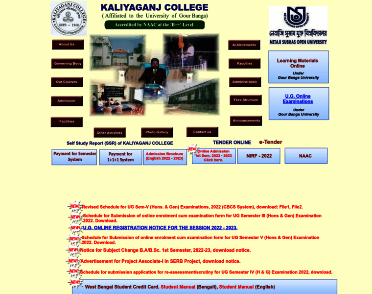 Kaliyaganjcollege.ac.in thumbnail