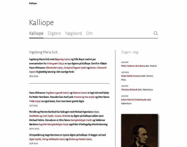 Kalliope.org thumbnail