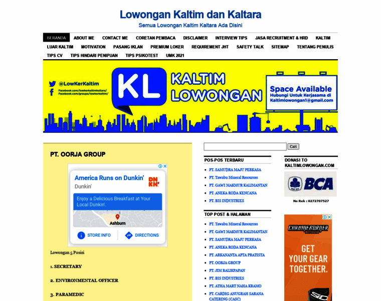 Kaltimlowongan.com thumbnail