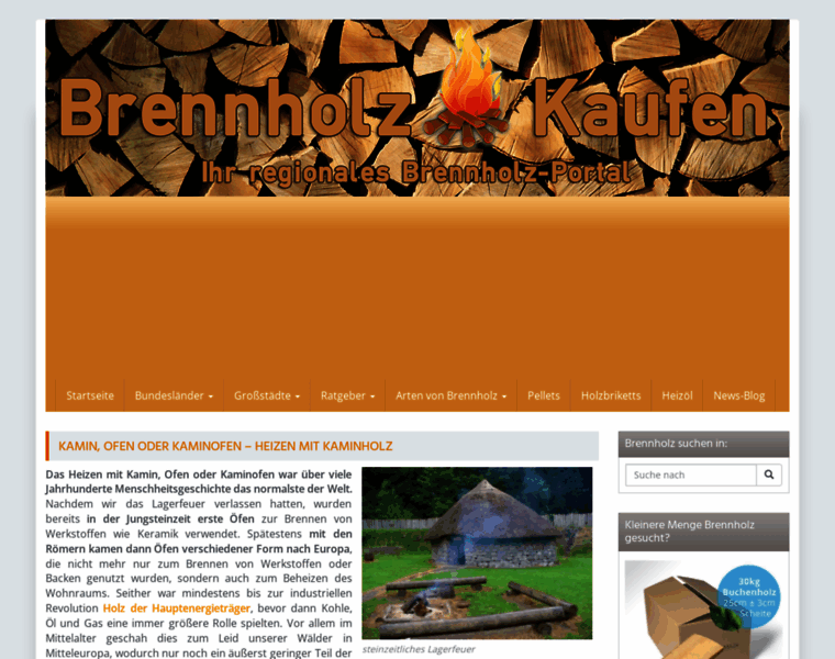 Kaminofen-brennholz.info thumbnail