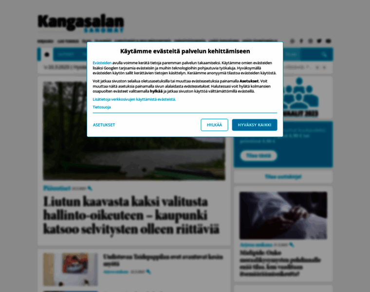 Kangasalansanomat.fi thumbnail