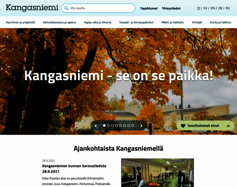 Kangasniemi.fi thumbnail
