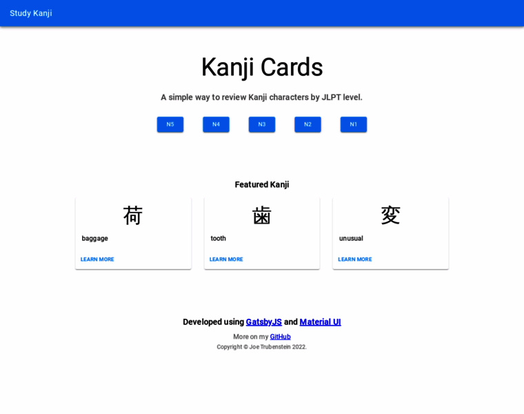 Kanji-cards.com thumbnail