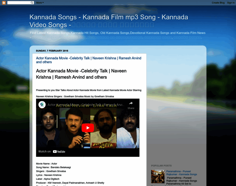 Kannadasongs.blogspot.com thumbnail