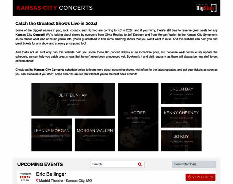 Kansascityconcerts.net thumbnail Kansascityconcerts.net thumbnail