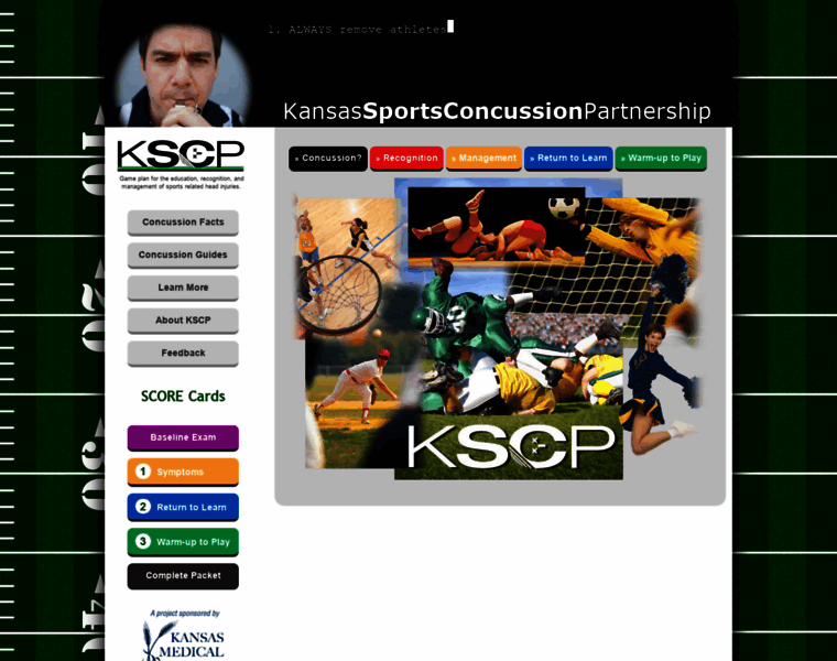 Kansasconcussion.org thumbnail