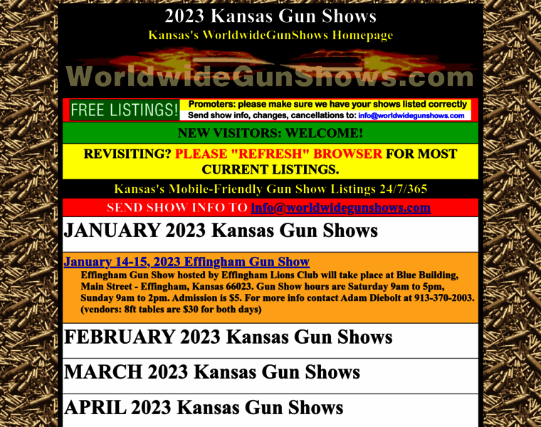 Kansasgunshows.net thumbnail