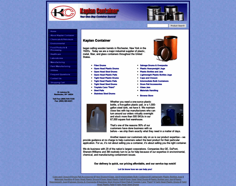 Kaplancontainer.com thumbnail