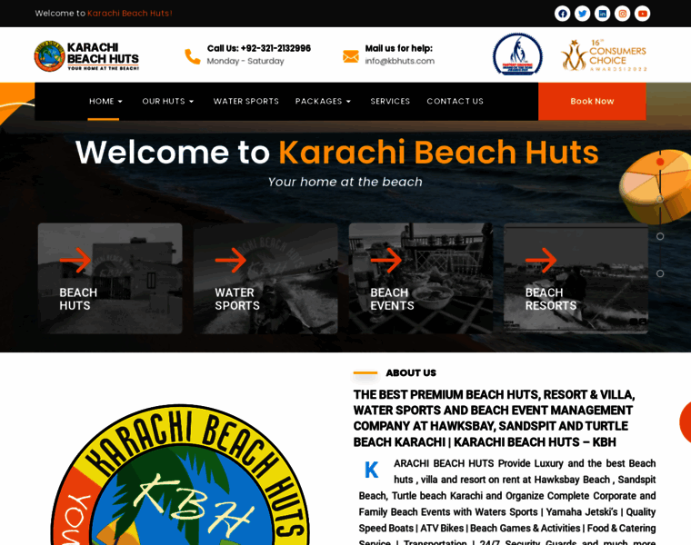 Karachibeachhuts.com thumbnail