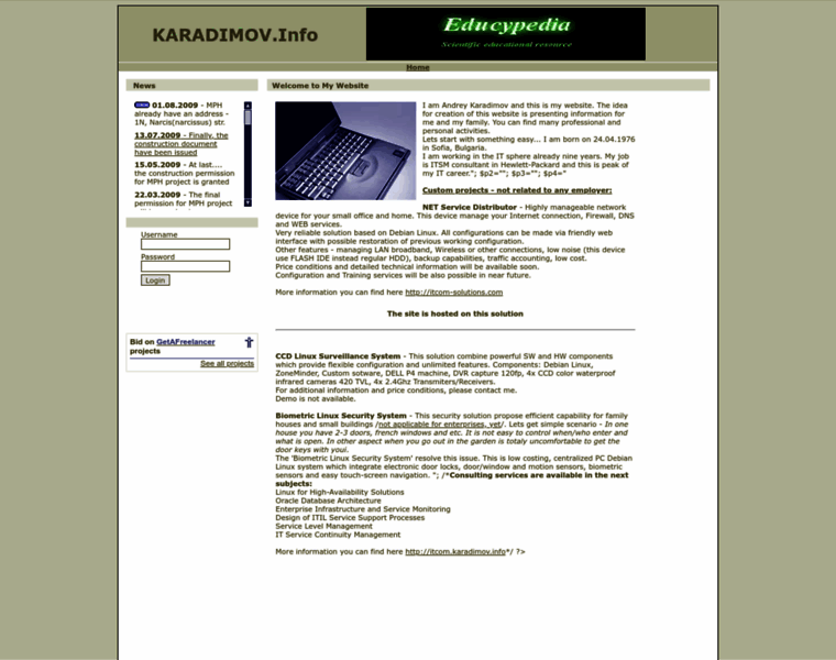 Karadimov.info thumbnail