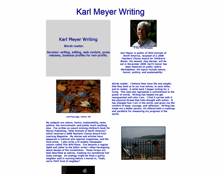 Karlmeyerwriting.com thumbnail