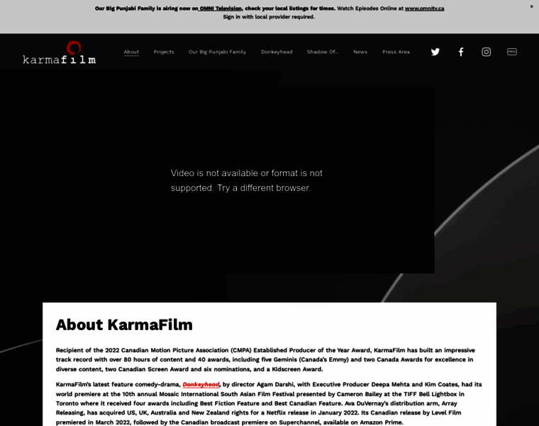 Karmafilm.ca thumbnail