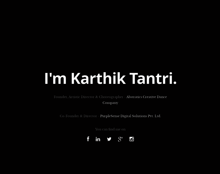 Karthiktantri.com thumbnail