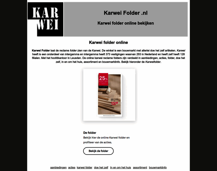 Karweifolder.nl thumbnail
