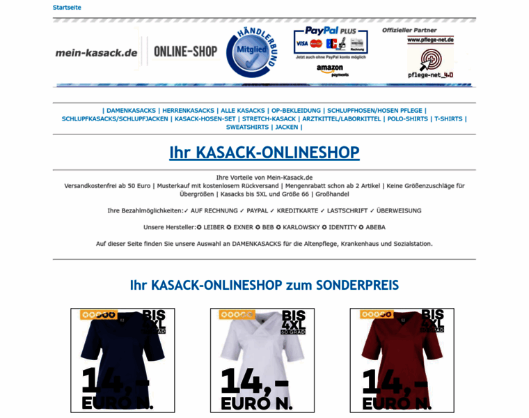 Kasacks-onlineshop.de thumbnail