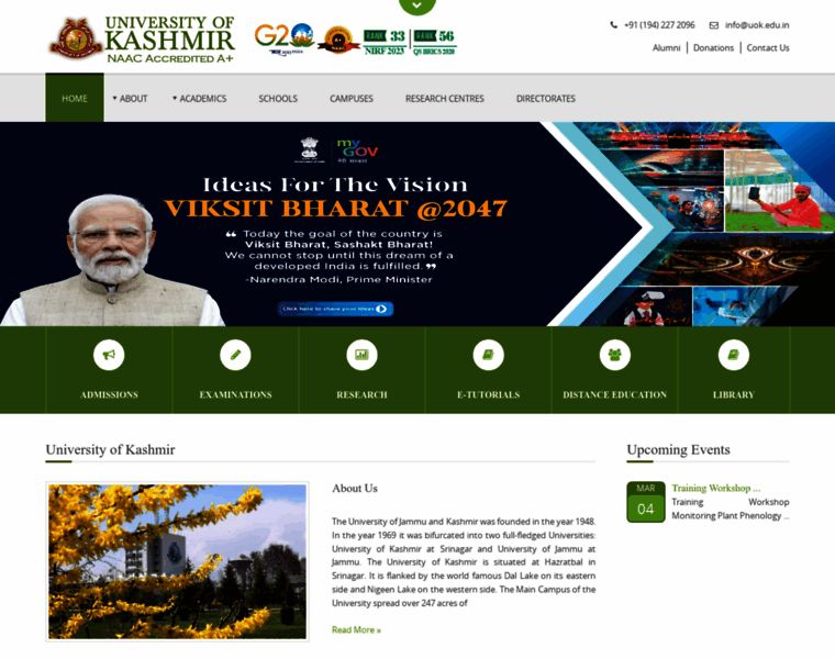 Kashmiruniversity.ac.in thumbnail
