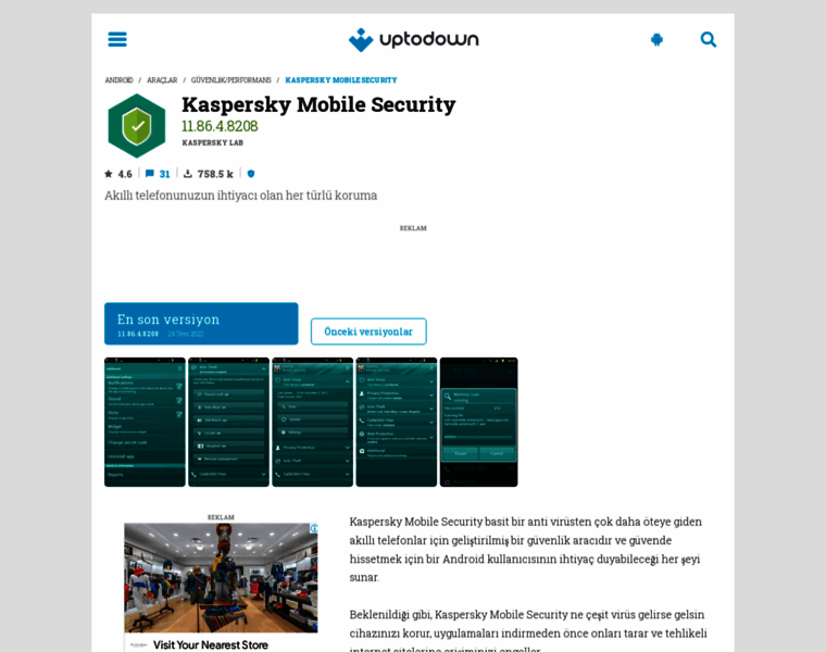 Kaspersky-mobile-security.tr.uptodown.com thumbnail