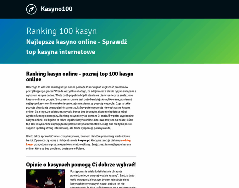 Kasyno100.edu.pl thumbnail