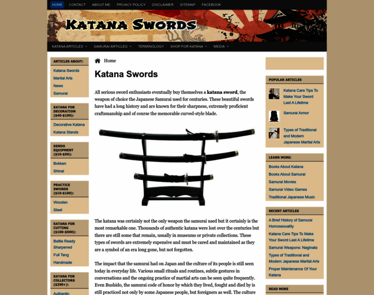 Katanaswords.info thumbnail