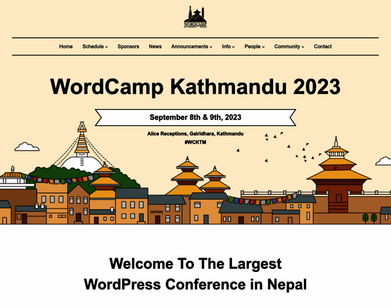 Kathmandu.wordcamp.org thumbnail