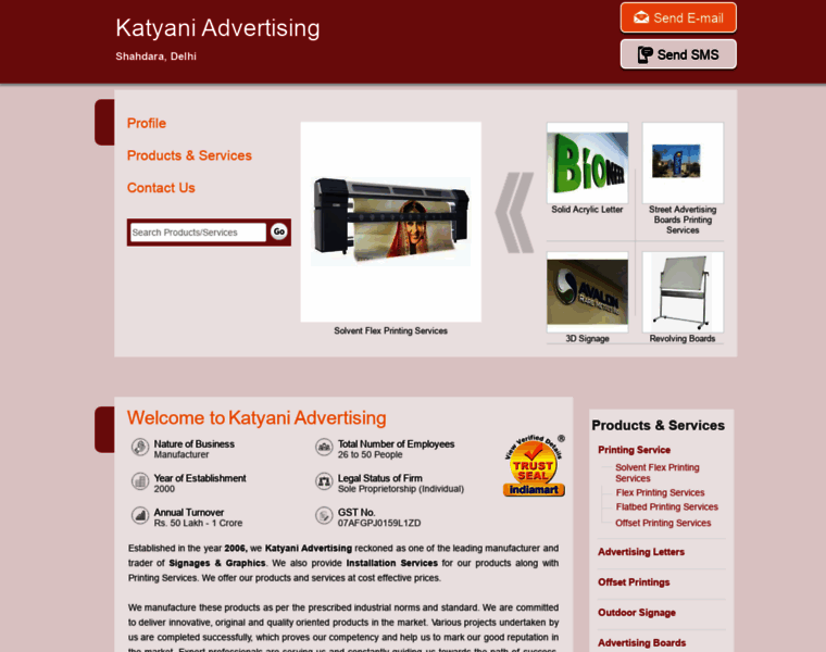 Katyaniadvertising.com thumbnail